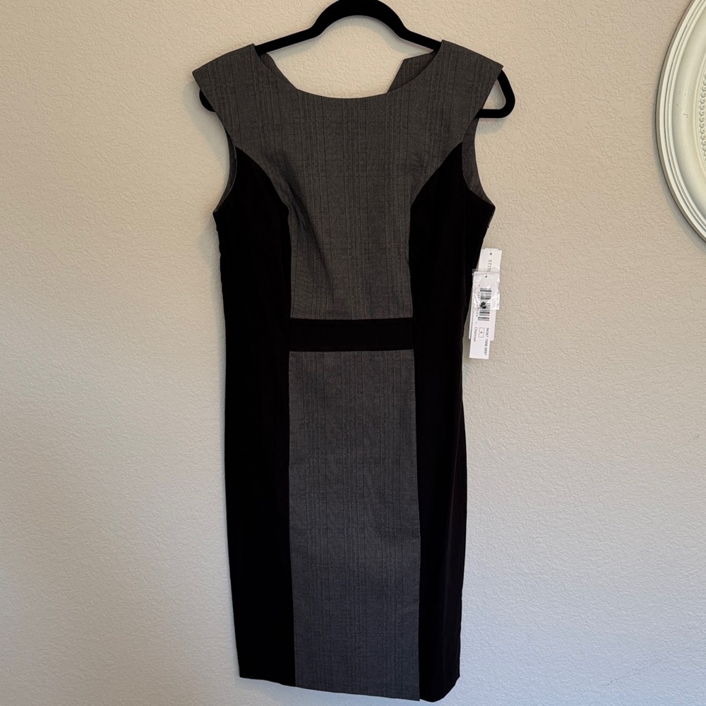 Tribal Elegant Black and Gray Sleeveless Dress